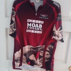 Sugoi Burgundy and Light Gray Jersey